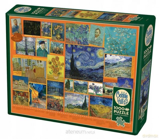 COBBLE HILL 1000 el. Życie i twórczość - Vincent van Gogh [PUZZLE]