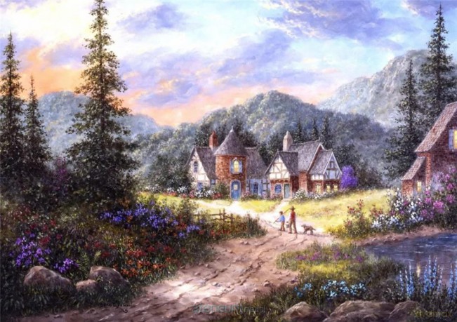 COBBLE HILL 1500 el. Dom pośród wzgórz, Dennis Lewan [PUZZLE]