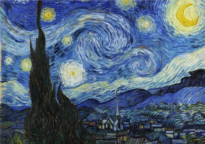 COBBLE HILL 2000 el. Gwiaździsta noc, Vincent van Gogh [PUZZLE]