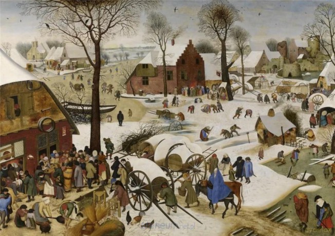 COBBLE HILL 2000 el. Spis ludnośći w Betlejem, Brueghel [PUZZLE]