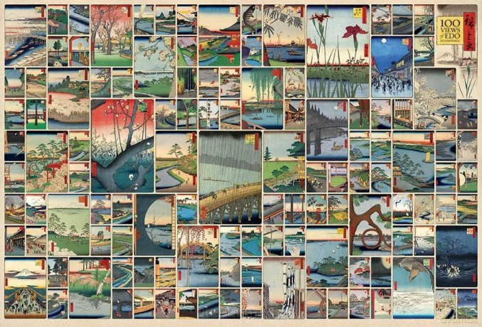 COBBLE HILL 2000 el. Sto najpiękniejszych widoków na Edo [PUZZLE]