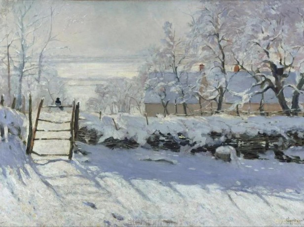 COBBLE HILL 2000 el. Zima, Claude Monet [PUZZLE]