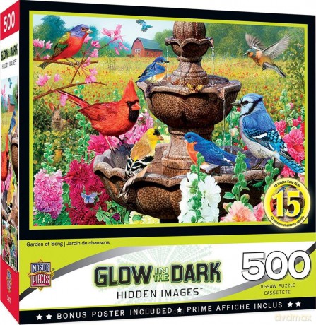 COBBLE HILL 500 el. Ogród pełen ptaków [PUZZLE]