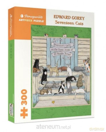 COBBLE HILL 500 el. Siedemnaście kotów, Edward Gorey [PUZZLE]
