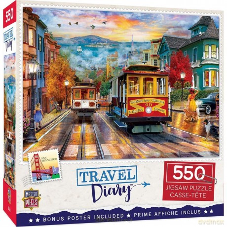 COBBLE HILL 550 el. Tramwaj w San Francisco [PUZZLE]