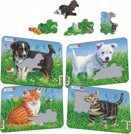 COBBLE HILL Układanka Koty i psy Mini [PUZZLE]