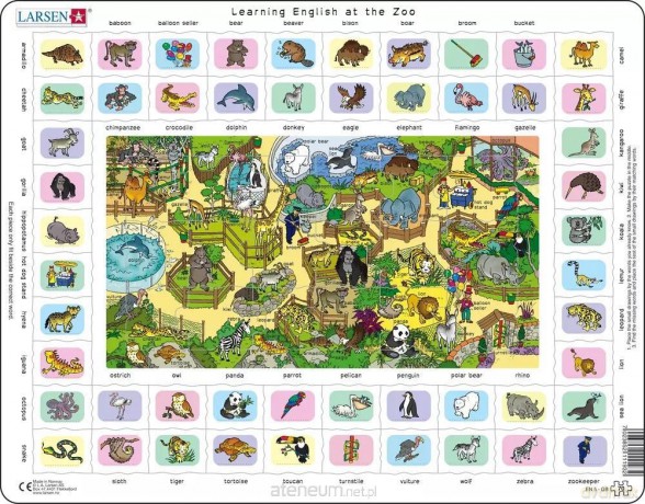 COBBLE HILL Układanka Learning english at the Zoo Maxi [PUZZLE]