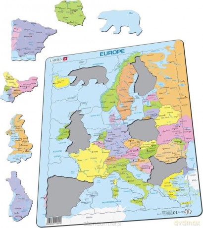 COBBLE HILL Układanka Mapa Europa polityczna Maxi [PUZZLE]