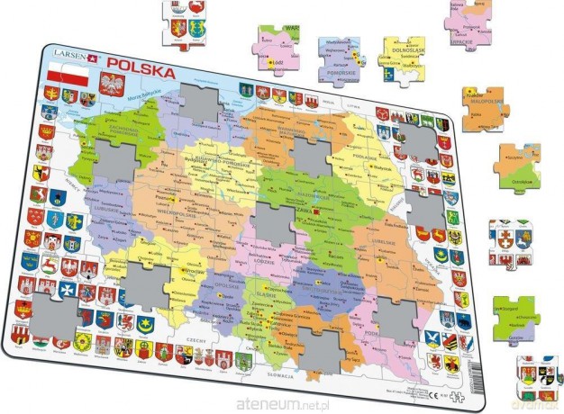 COBBLE HILL Układanka Mapa Polska polityczna Maxi [PUZZLE]