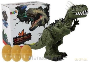 Dinozaur zielony ruchomy z dźwiękiem [FIGURKA]
