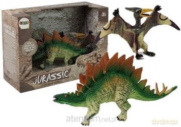 Dinozaury 2szt Stegosaurus, Pteranodon [FIGURKA]