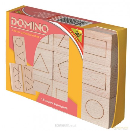 Domino drewniane - figury geometryczne [GRA]