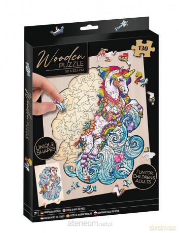 Grafix Puzzle Drewniane 130 Elementów Jednorożec [PUZZLE]