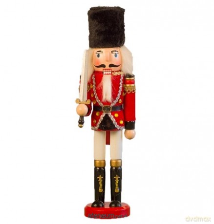Dziadek do orzechów drewniany 30 cm [FIGURKA]
