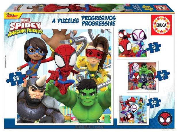 EDUCA 12+16+20+25 Spidey i Super-Kumple [PUZZLE]