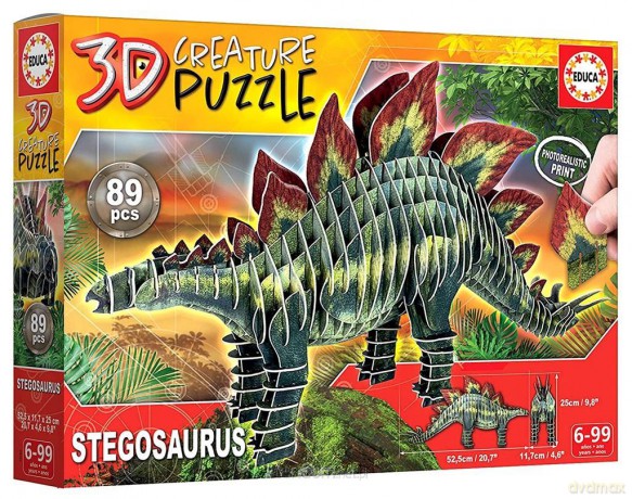 EDUCA 3D Dinozaury - Stegozaur 89 el. [PUZZLE]