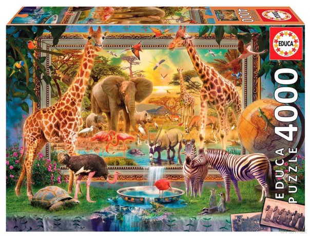 EDUCA 4000 el. Sawanna budzi się do życia [PUZZLE]