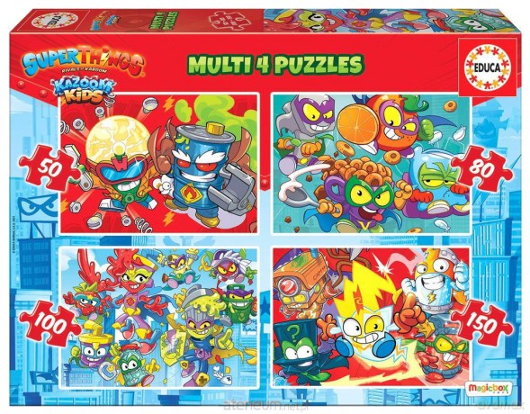 EDUCA 50+80+100+150 el. Super Things [PUZZLE]