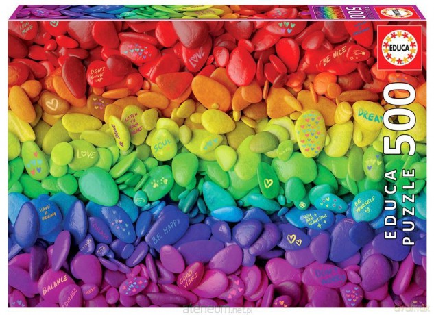 EDUCA 500 el. Kolorowe kamienie [PUZZLE]