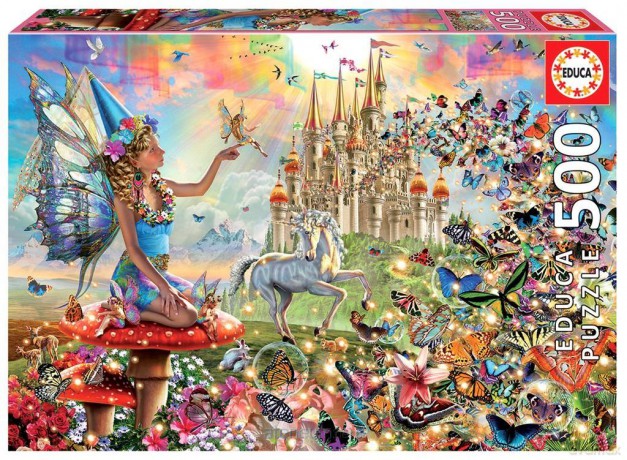 EDUCA 500 el. Wróżka i motyle [PUZZLE]