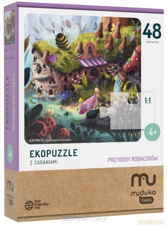 Ekopuzzle 48 Przygody robaczków MUDUKO [PUZZLE]