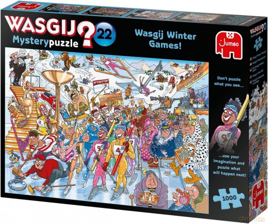 FALCON 1000 el. Wasgij Mystery 22 - Sporty zimowe [PUZZLE]