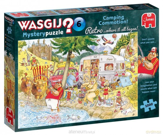 FALCON 1000 el. Wasgij Mystery Retro 6 - Kemping [PUZZLE]