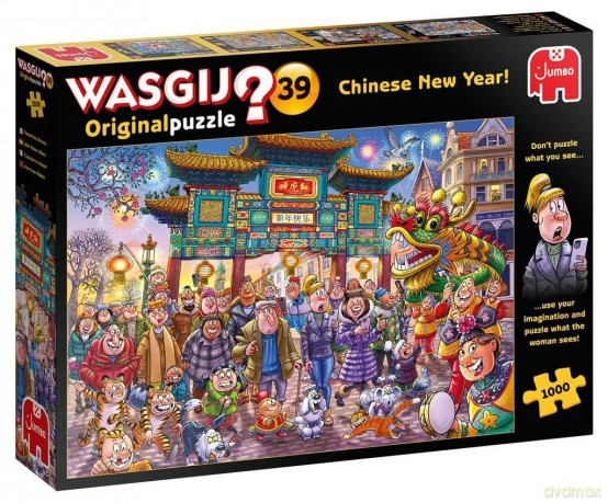 FALCON 1000 el. Wasgij Original 39 - Chiński Nowy Rok [PUZZLE]