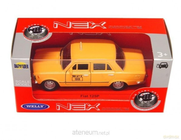 Fiat 125p 1:39 Taxi pomarańczowy