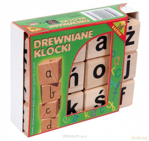 Klocki drewniane literki [KLOCKI]