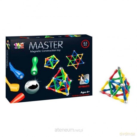Klocki magnetyczne 63 el. [KLOCKI]