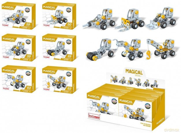 Klocki metalowe budowlane ponad 50 el. [KLOCKI]