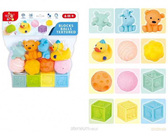 Klocki miękkie sensoryczne 12szt [KLOCKI]