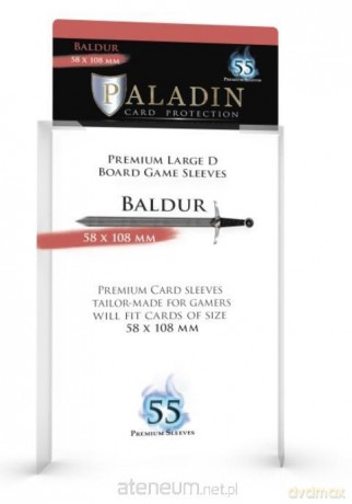 Koszulki na karty Paladin - Baldur (58x108mm) [GRA]
