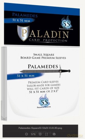 Koszulki na karty Paladin - Palamedes (51x51mm) [GRA]