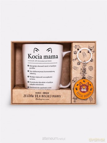 Kubek + brelok Kocia mama