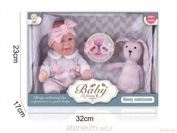 Lalka bobas 30,5 cm z przytulanką