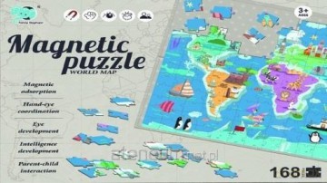 magnetyczne Mapa Świata [PUZZLE]