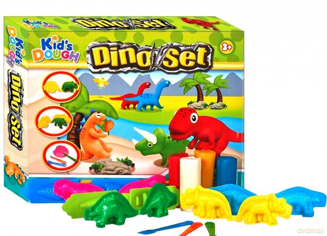 Masa plastyczna foremki dinozaury