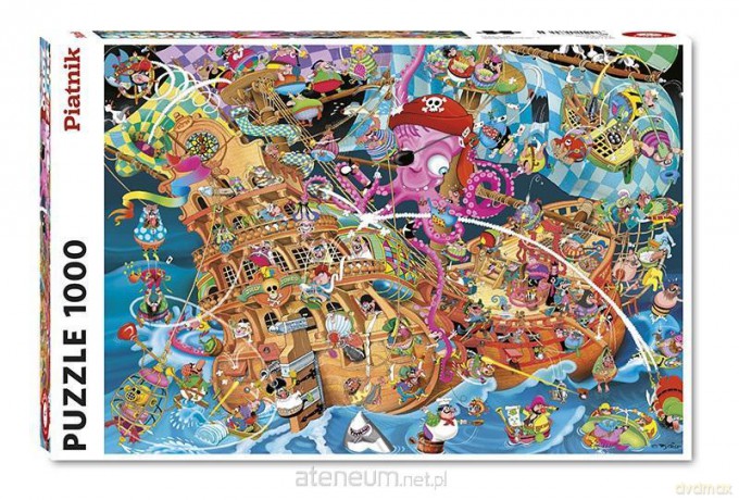 PIATNIK 1000 el. Crisp, Różowi Piraci [PUZZLE]
