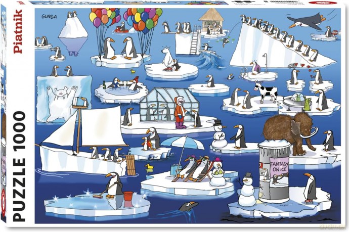 PIATNIK 1000 el. Gunga, Życie Na Antarktyce [PUZZLE]