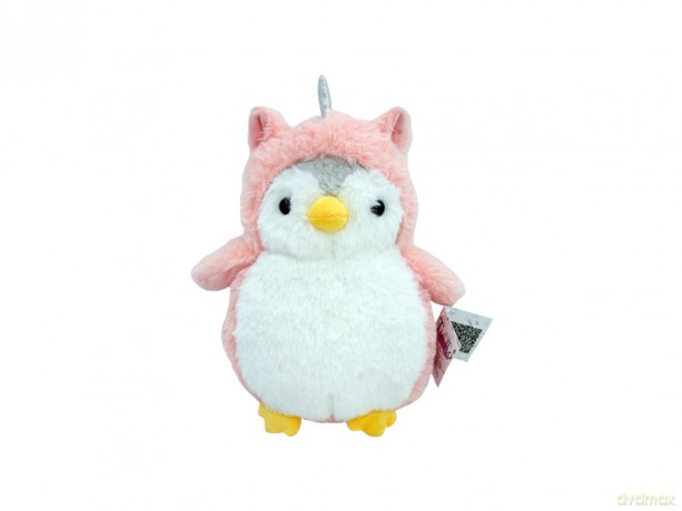 Pingwin Romek różowy 20 cm