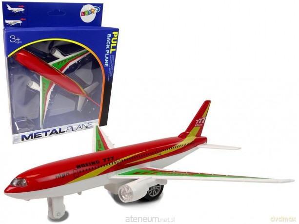 Samolot pasażerski Boeing 777 czerwony
