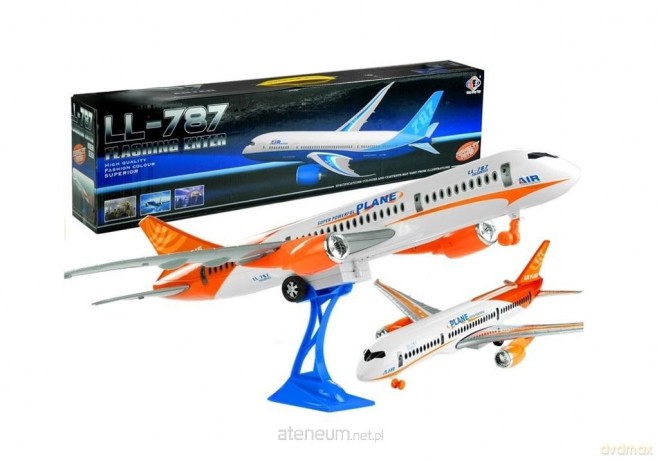Samolot pasażerski Friction z podstawką 65 cm
