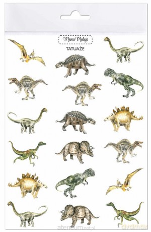 Tatuaże zmywalne Dinozaury
