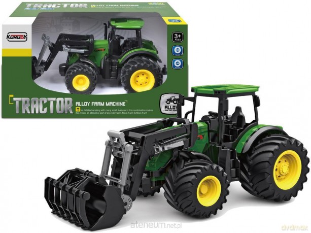 Traktor 1:24 zielony