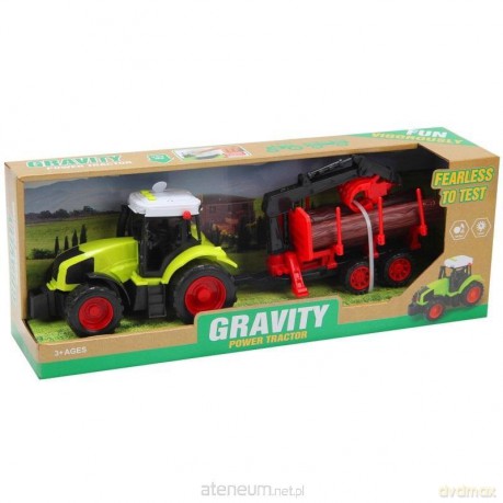 Traktor z przyczepą i dźwiękiem