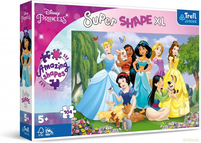 TREFL 104 el. XL Księżniczki w ogrodzie [PUZZLE]