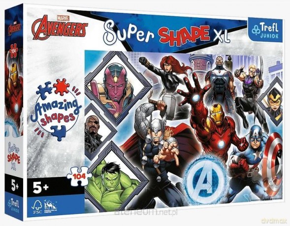 TREFL 104 el. XL Twoi ulubieni Avengersi [PUZZLE]