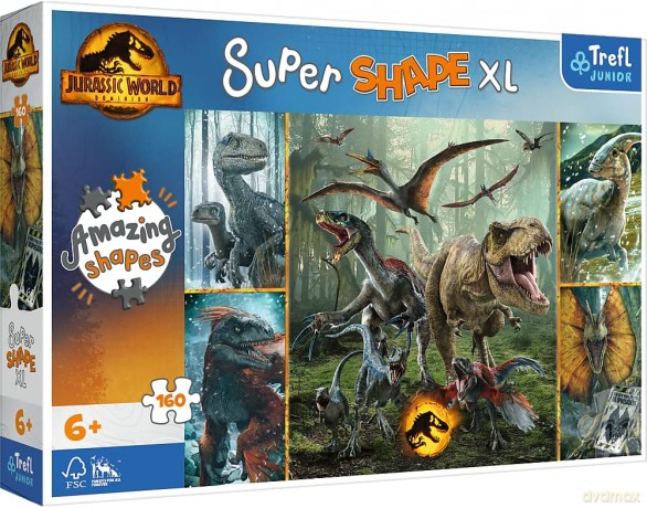 TREFL 160 el. XL Niezwykłe dinozaury [PUZZLE]